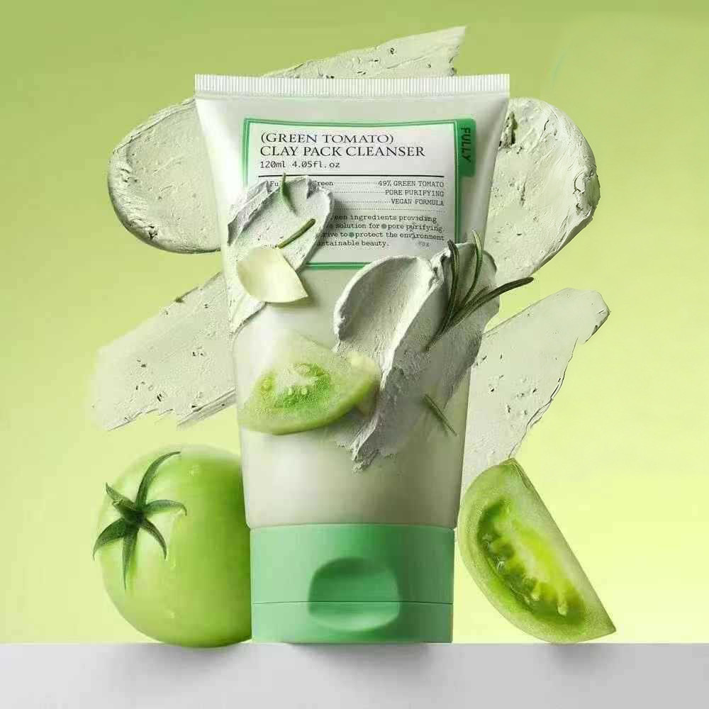 Green Tomato Clay Mask Deep Cleansing Moisturizing Oil Control Nourish The Skin And Repair Pores