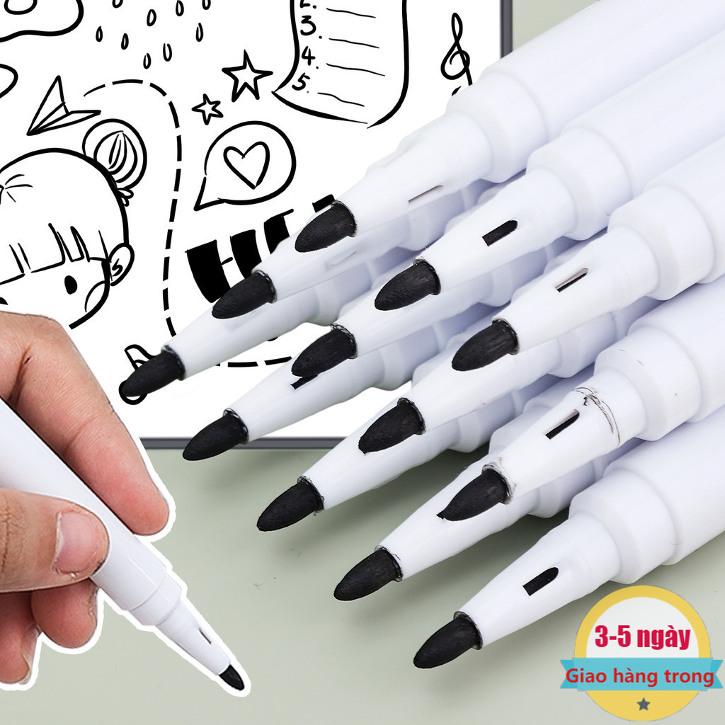 [3-5 ngày đến] 5 / 10 / 20 Bút xóa khô Bút viết bảng trắng mịn, Mực khô nhanh Dễ dàng xóa, Đầu sợi b