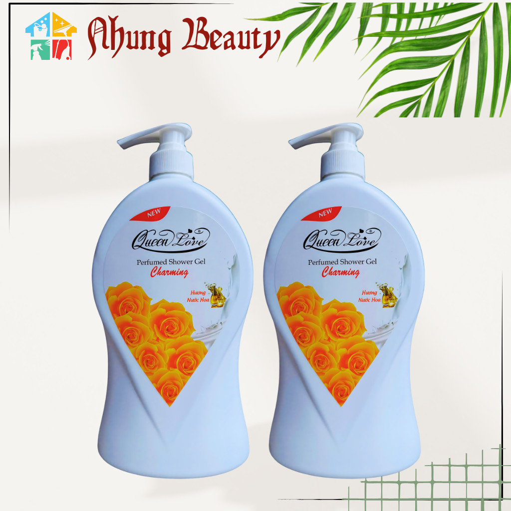 [ Combo 2 Chai] Sữa Tắm Queen Love Hương Nước Hoa Enchenter 1200ml, Thơm Lâu