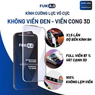  Kính cường lực Iphone FK02 siêu cong không viền đen - ip 17 promax 16 pro max 15 14 13 prm  pro  air  plus 