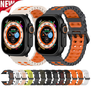  Dây đeo thể thao bằng silicon cho Apple Watch Ultra 3   2   1 49mm 46mm 45mm 44mm 42mm 40mm 41mm Iwatch Series 11 10 9 8 7 6 SE 5 4 