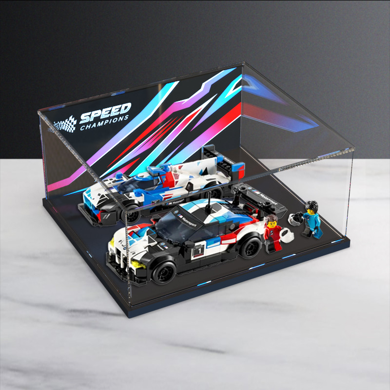 [Hộp trưng bày mô hình] Hộp lưu trữ HD Thích hợp cho xe đua Lego speed Series 76922 BMW M4 GT3 và M 
