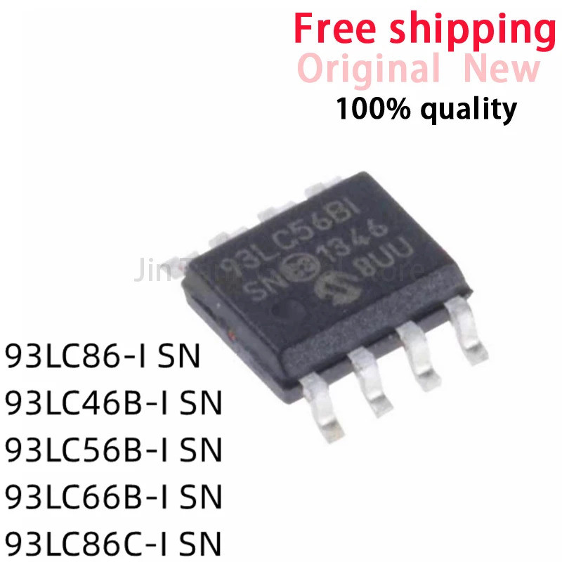 5 Chiếc 93LC46B-I SN 93LC56B-I SN 93LC66B-I SN 93LC86-I SN 93LC86C-I SN SOP-8 IC Chip
