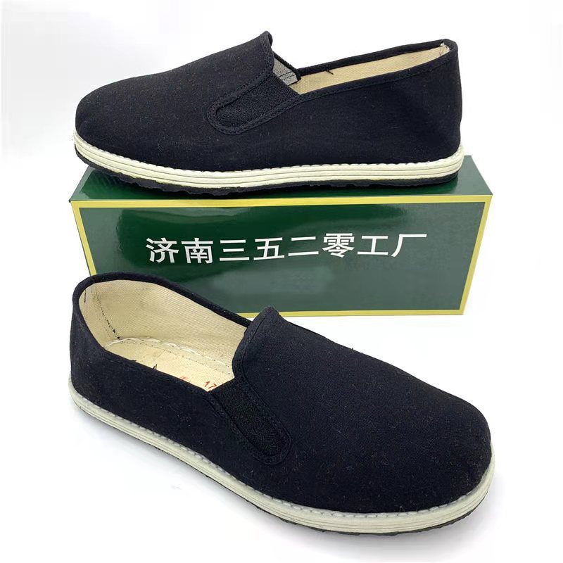 Cung cấp 3520 Giày vải Polyurethane Cũ Bắc Kinh Giày vải thông thường Miệng đàn hồi Giày lười 11.7