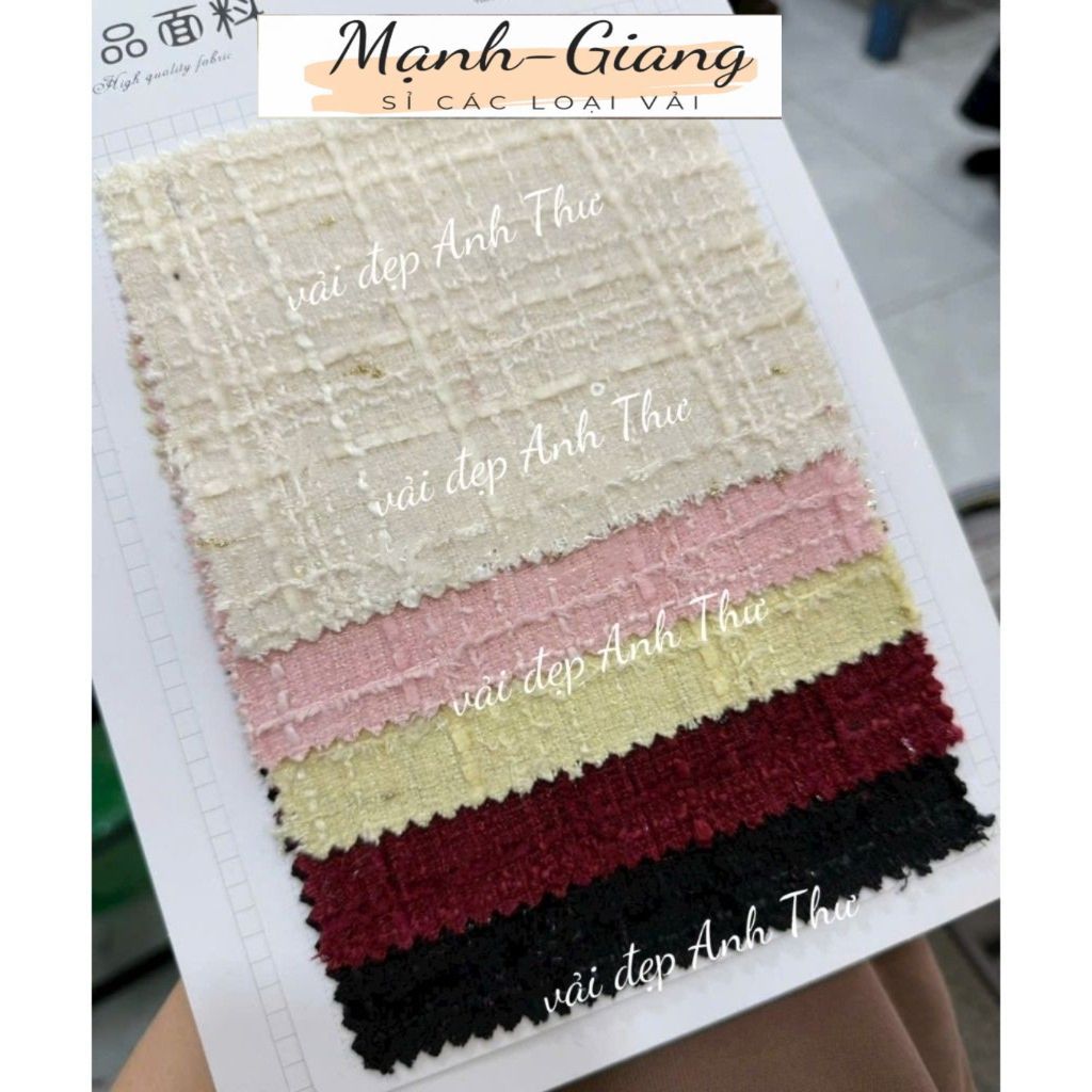 Vải dạ tweed cao cấp mới