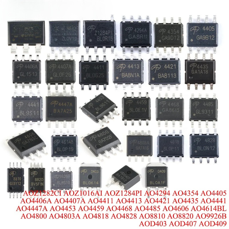 1-20 Miếng AOZ1282CI AOZ1016AI AOZ1284PI AO294 AO4354 AO4405 AO4406A AO4407A AO4411 AO4413 AO441 AO4