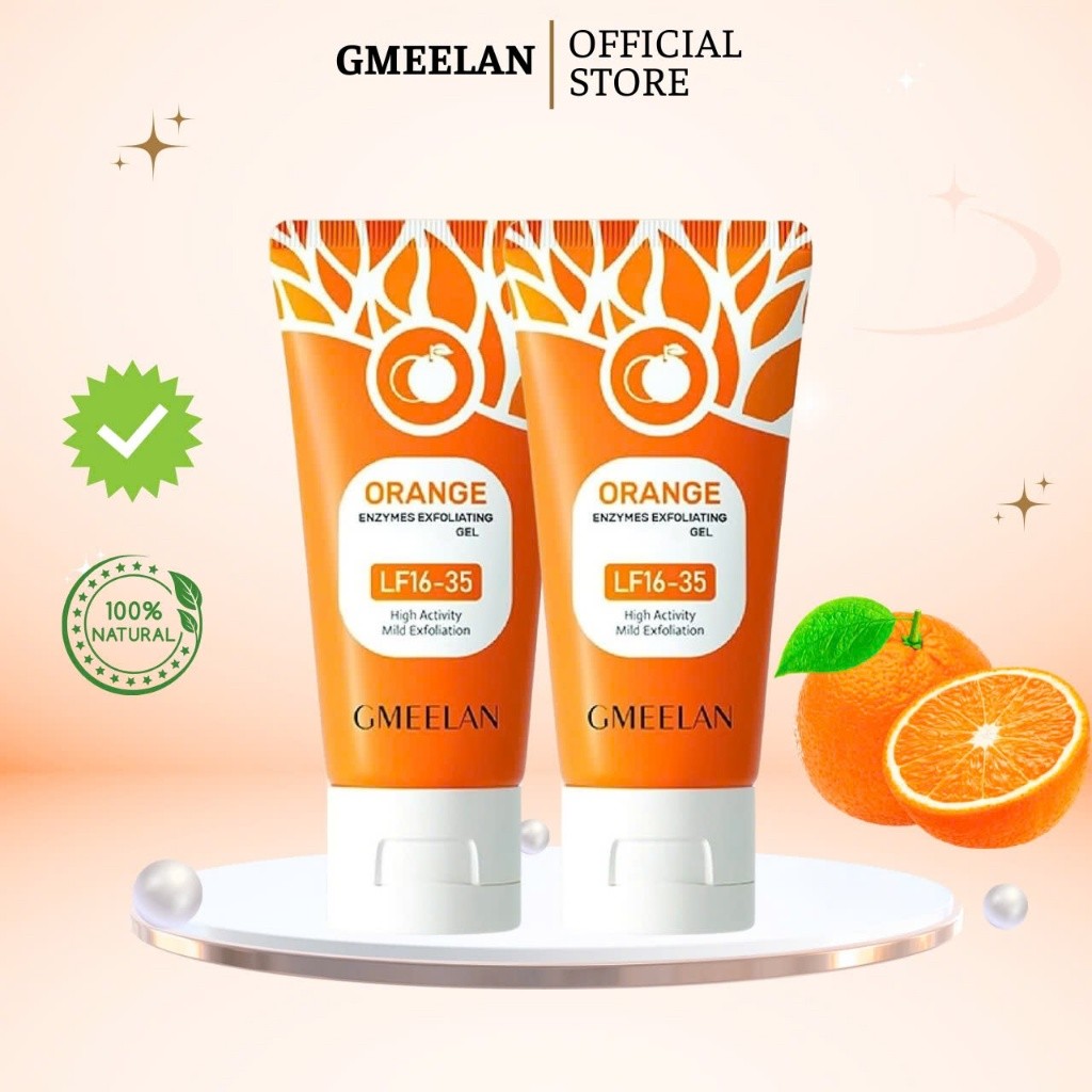 GMEELAN ORANGE gel Tẩy Tế Bào Chết Làm Trắng Da Mặt Chính Hãng