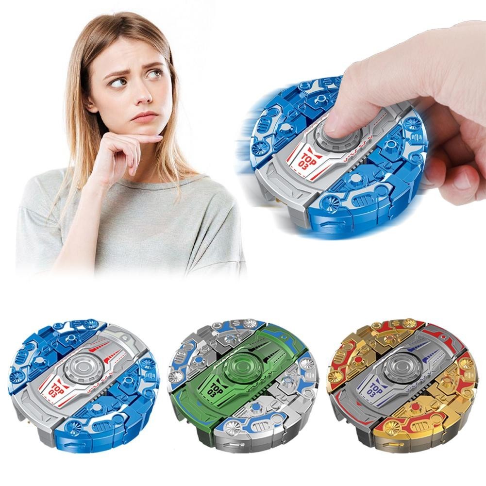 Better _ Life Fidget Spinner Đồ chơi Mecha Khủng long Tank Biến hình 2 Bộ giải nén Trẻ em trong 1 B9