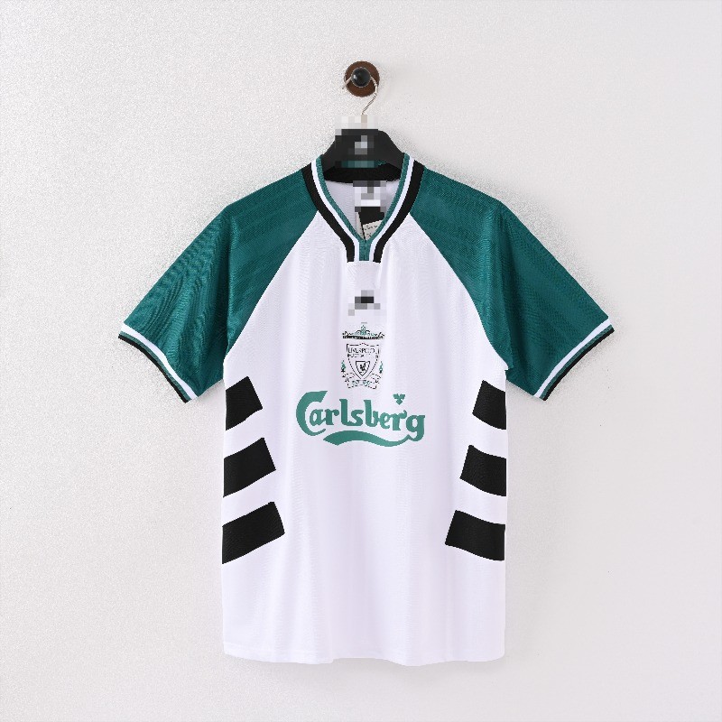 Áo đấu ngắn tay bóng đá sân khách Liverpool 93-95 Retro