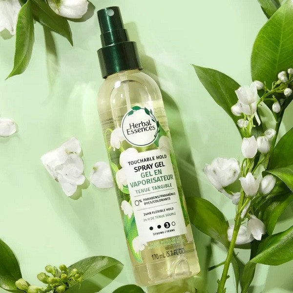 Gel xịt tóc Herbal Essences 170ml - Touchable Hold (Mỹ)
