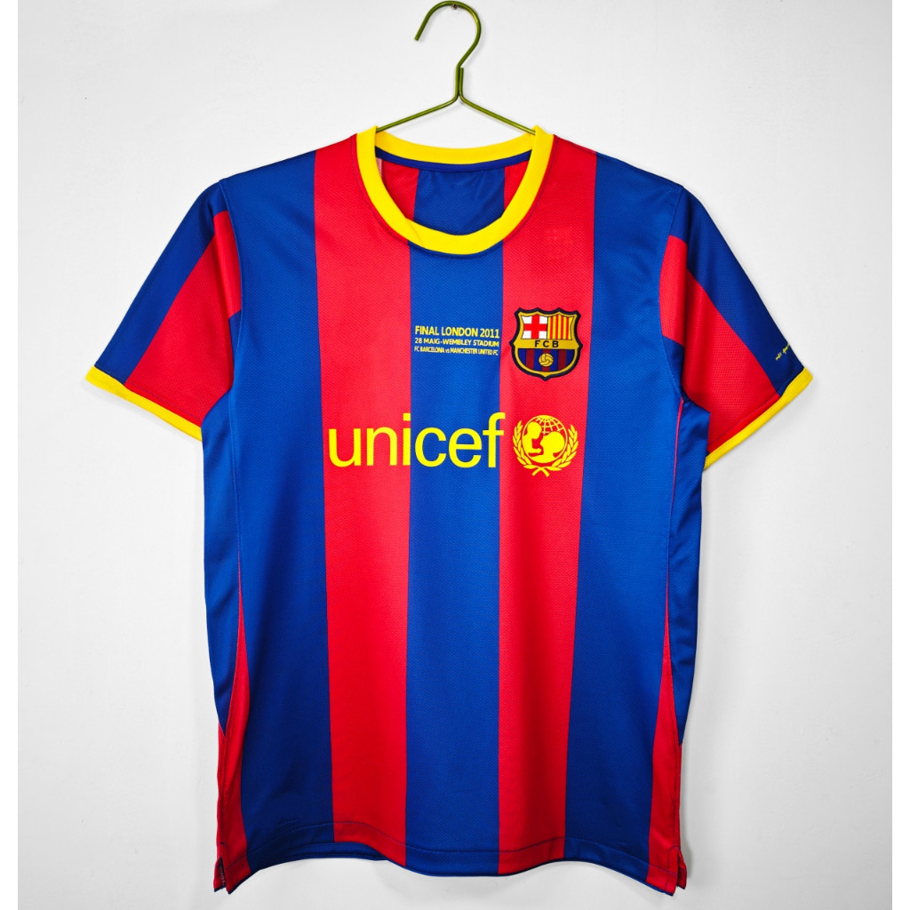 Áo bóng đá retro chung kết Cúp C1 nhà và khách, phiên bản retro của Messi