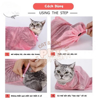 Túi Tắm Cho Chó Mèo Đa Năng Tiện Lợi