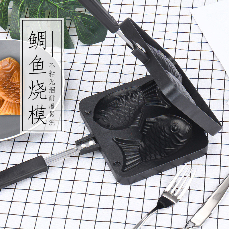 / Taiyaki Waffle Khuôn Sáng Tạo DIY Bánh Quy Khuôn Nướng Bánh Gia Đình Khí Chuyên Dụng Snapper Waffl