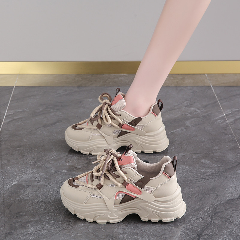 Women's Flat Fashion Korean Style Casual Summer Single Net  Dad shoes Women's Sports Shoes