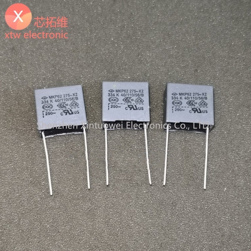 10 Cái / lốc Mỏng Tụ Điện MKP62 0.33UF 330NF 275V 334K X2 P = 15mm
