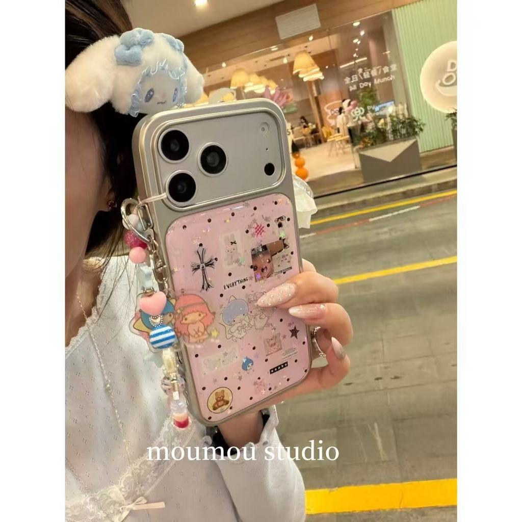 Kem nền dễ thương Chấm bi Cross Gemini Thích hợp cho Ốp điện thoại ihone17promax16p Vỏ phong cách mớ