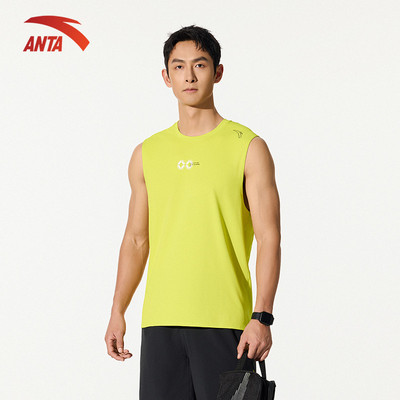 ANTA Nam Racing Run Áo ba lỗ chạy bộ Knitted Vest 1525B5106