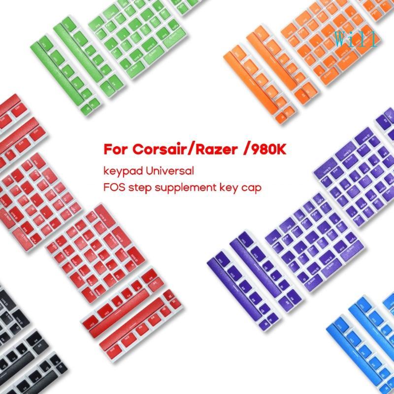 Will 6U 6 5U Space Keycap cho K65 K95 Bàn Phím Keycap PBT Puddings Double Shot Key