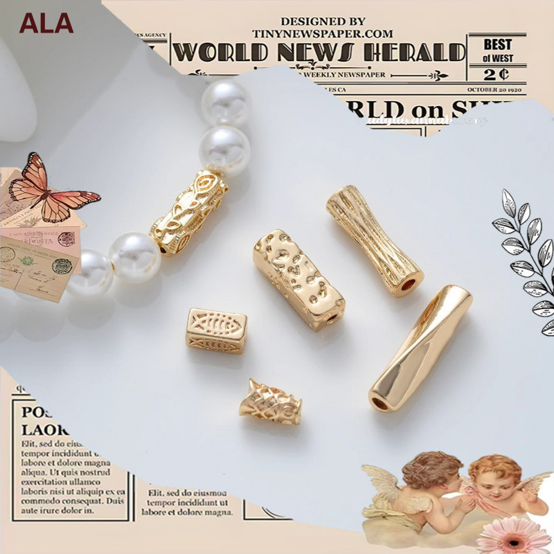 💖Phụ kiện trang sức DIY💖Bảo quản màu sắc bền đẹp, miếng đệm hạt handmade bằng bạc và vàng 14K[fashio