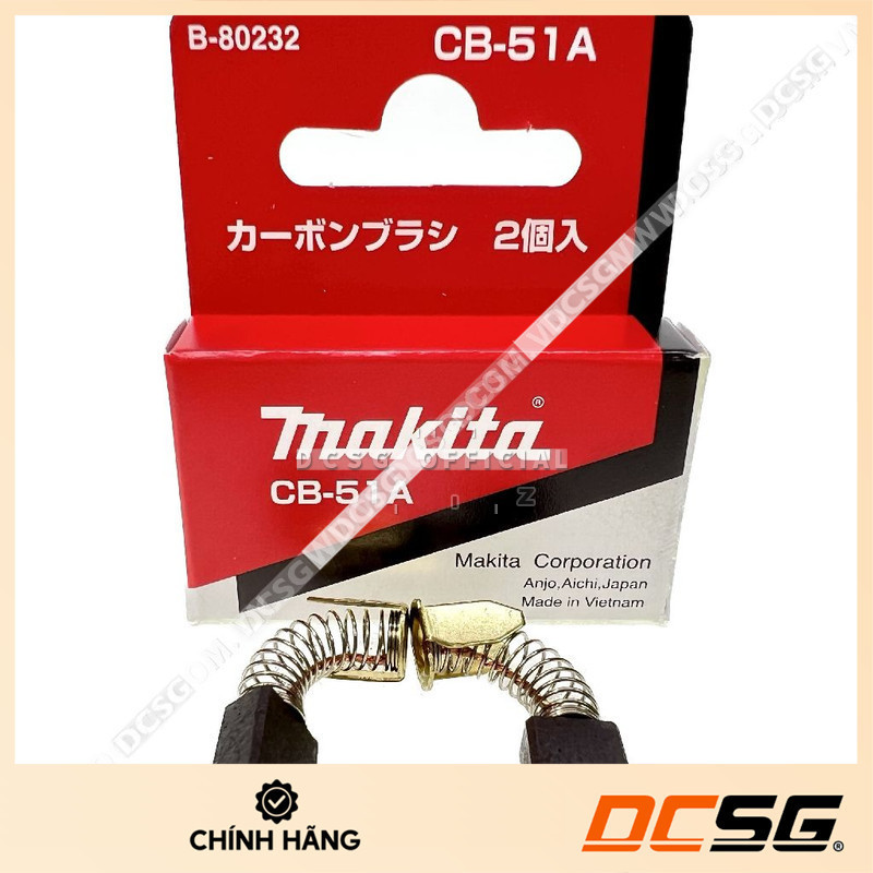 Chổi than CB-51A cho N1900B/ N3701 Makita B-80232 | DCSG