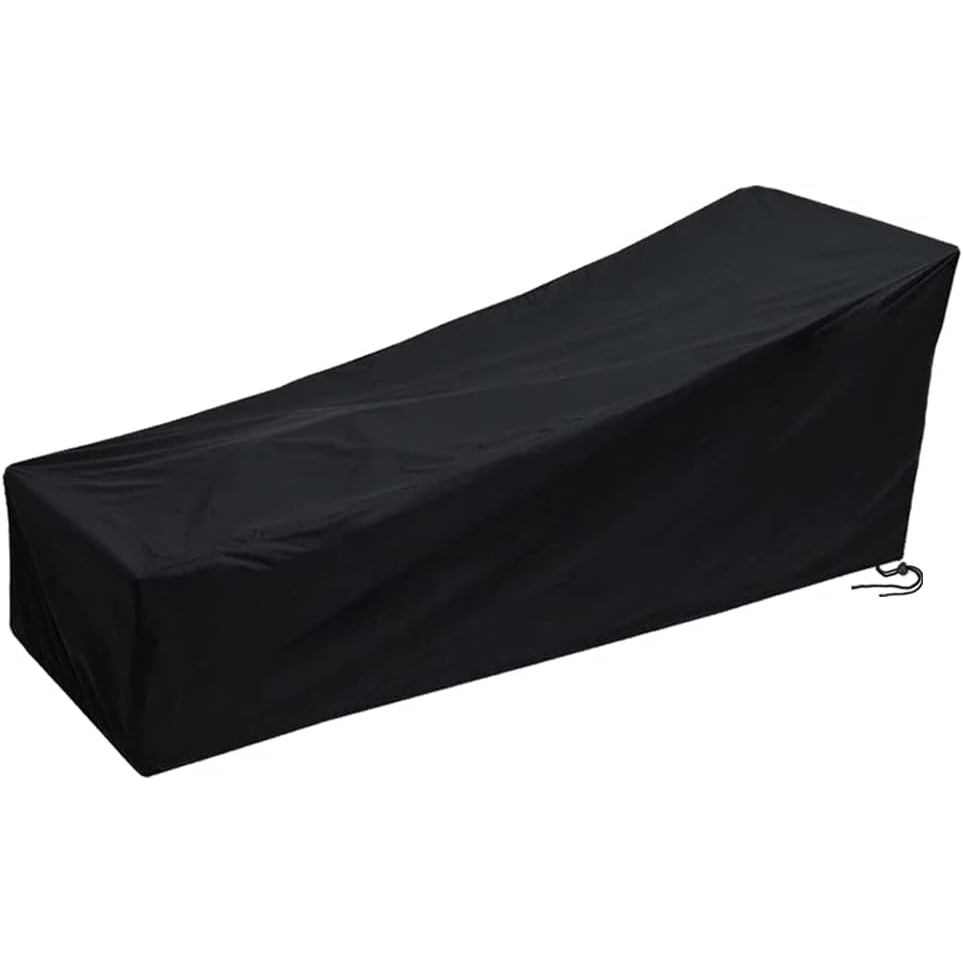 Chaise Lounge Cover Ngoài Trời Chống Thấm Nước Hạng Nặng Lounge Ghế Có Viền Co Giãn Chống Gió Trong 