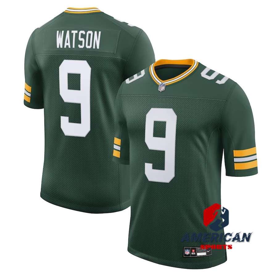 Áo bóng đá Mỹ KK của NFL Green Bay Packers Christian Watson Limited
