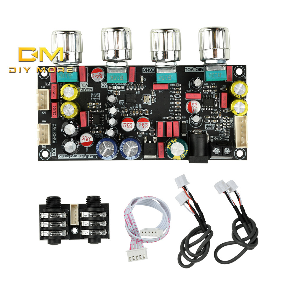 DIYMROE AMP Karaoke Reverb Ban Micro Karaoke Hát Hiệu Ứng Trước Ban DSP Trộn Chống Tiếng hú