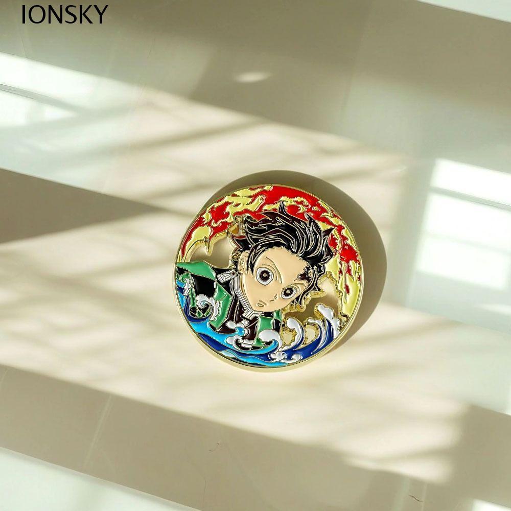 IONSKY Hoạt Hình Anime Trâm Cài, Kochou Shinobu Tomioka Giyu Demon Slayer Pin, Sáng Tạo Kyoujurou An