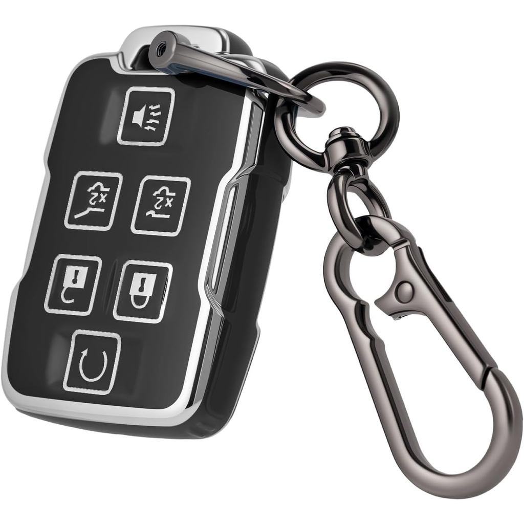 Dành Cho GMC Chìa Khóa fob Có Móc Khóa, Vỏ Chìa Khóa Ô Tô TPU Mềm Cho Chevy Tahoe Suburban 2015 2016