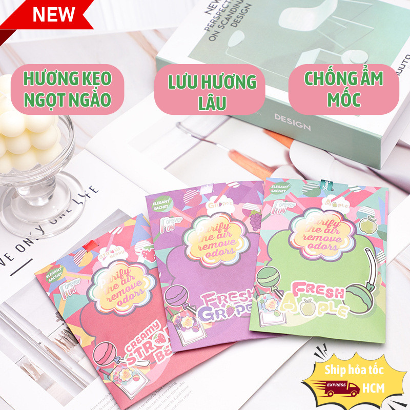 Túi Thơm Lily's Decor Hương Trái Cây Treo Tường Tỏa Hương Dịu Ngọt Cho Tủ, Xe, Phòng
