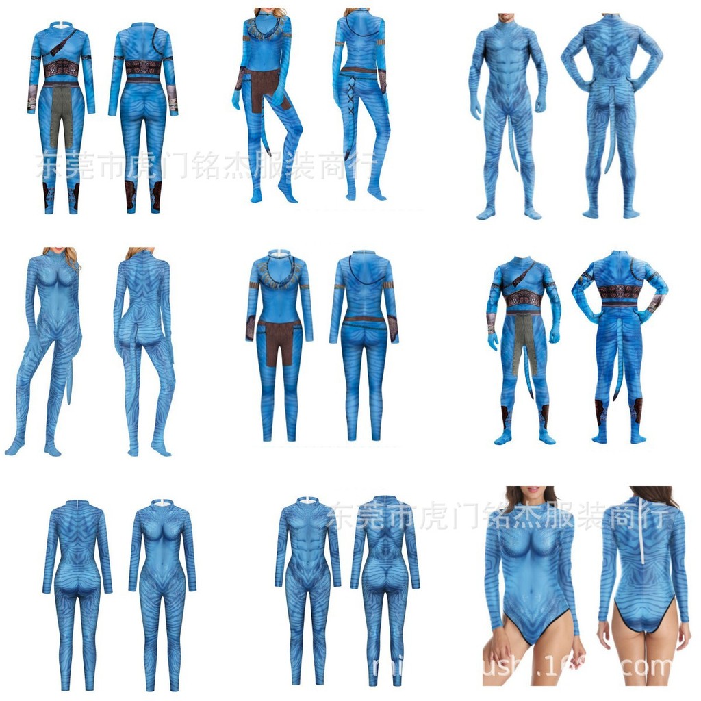 Bộ cosplay Avatar 2 toàn thân, thiết kế ôm sát với in hình hiệu suất cao