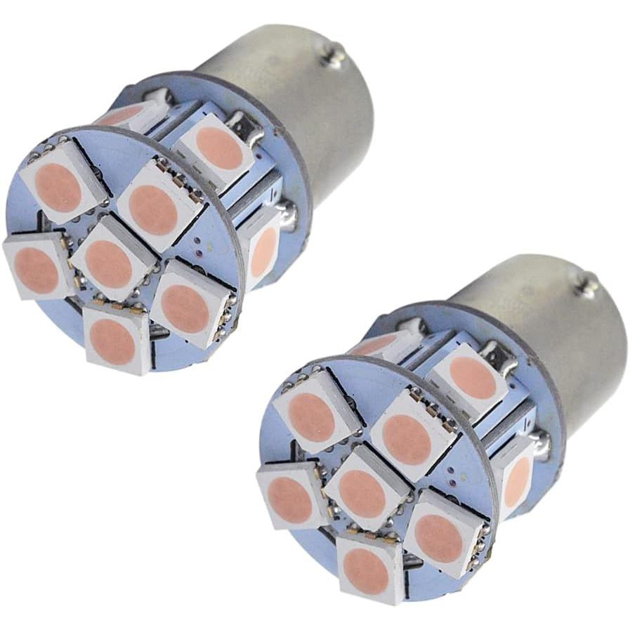Ruiandsion 1156 Bóng Đèn 2 Bóng Đèn LED 6V 1156 BA15S Đèn RV Hồng 5050 12SMD Để Sao Lưu Ngược Tín Hi