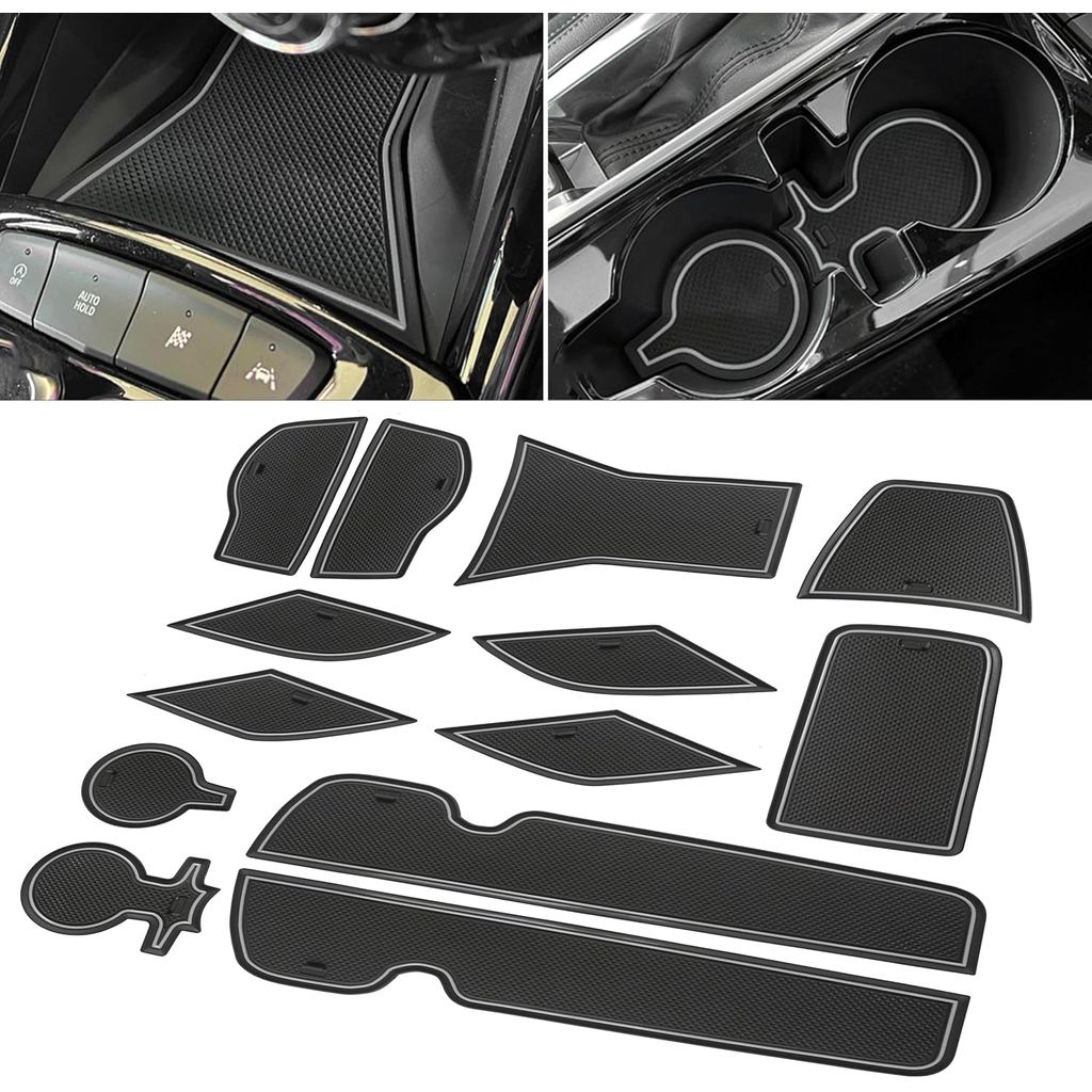 SENSHINE Cho Chevy Trax Phụ Kiện 2024 2025 2026 Giá Đỡ Cốc Chèn Khe Cắm Cửa Thảm Bảng Điều Khiển Tru