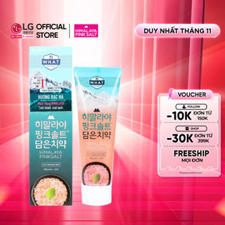   LG Daily Beauty Official  Kem đánh răng muối hồng Himalaya Pinksalt Biome Whitening Label 100g 