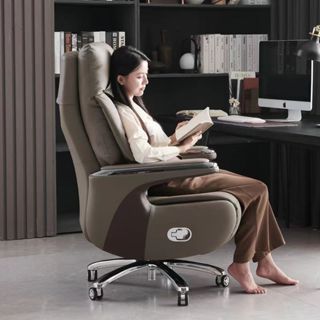 💥Ghế giám đốc bọc da, ghế văn phòng massage điện ngả lưng, đệm ghế mát mẻ và thông thoáng