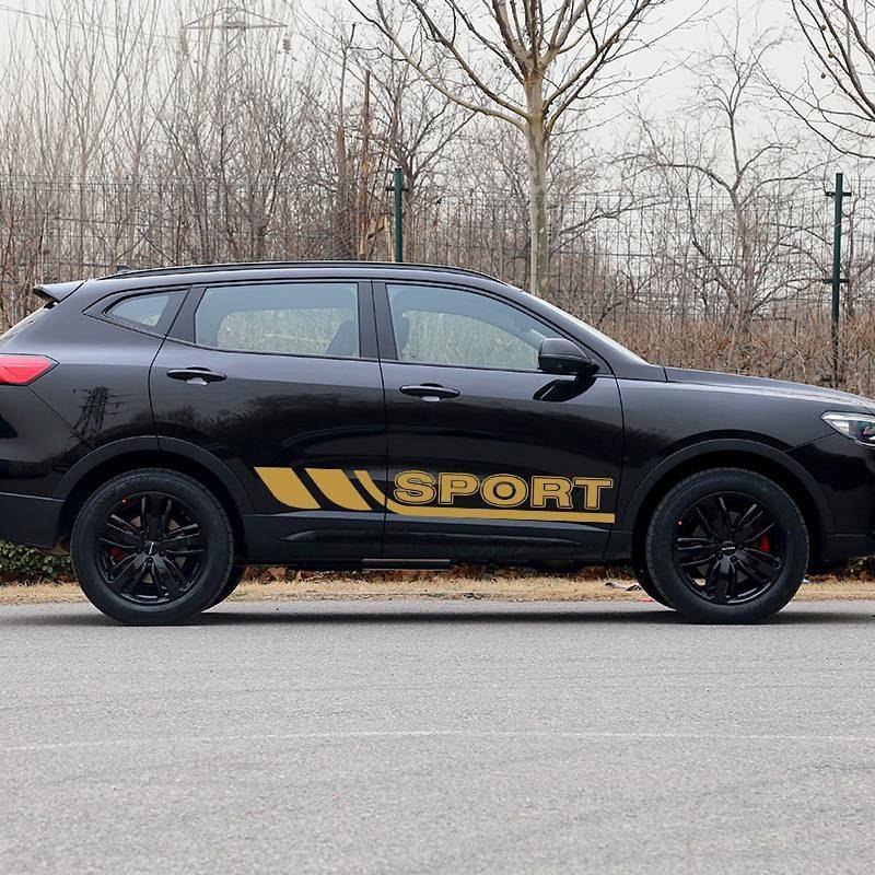 Car Modification Stickers SUV off-Road Car Body Color Bar Decorative Stickers Sport Universal Scratc