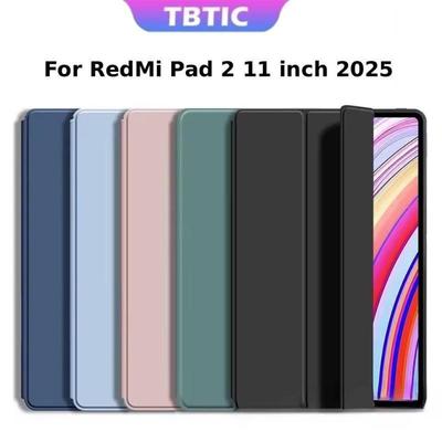 TBTIC Cho Redmi Pad 2 Pro 12.1 Poco Pad M1 SE 11 Inch 2025 Ốp Lưng Tự Động Đánh Thức & Ngủ Redmi Pad 10.61 Pro 12.1 Inch Bao Da Flip Stand Bảo Vệ