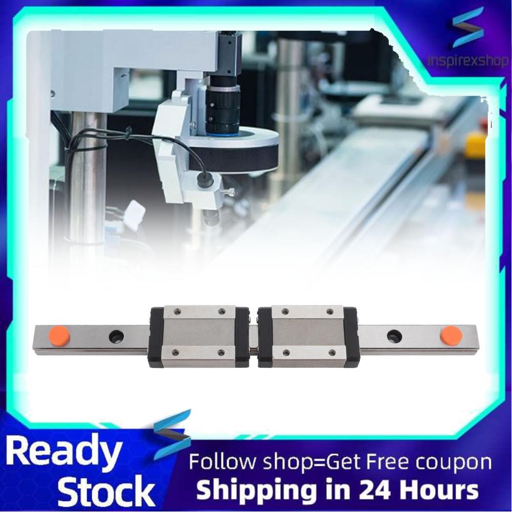 Inspirexshop Inspirexshop 200mm Đường Ray Trượt MGN12H 3.5mm Lỗ Gắn Tuyến Tính Hướng Dẫn Thép Giữ Vớ