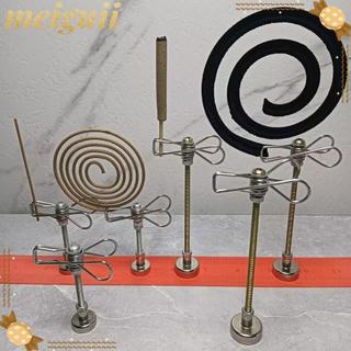 MEIGUII Kẹp Hương Từ Tính Đa Chức Năng - Giá Đỡ Nhang Đuổi Muỗi Bằng Thép Không Gỉ, Ổ Cắm Hương Gỗ Di Động