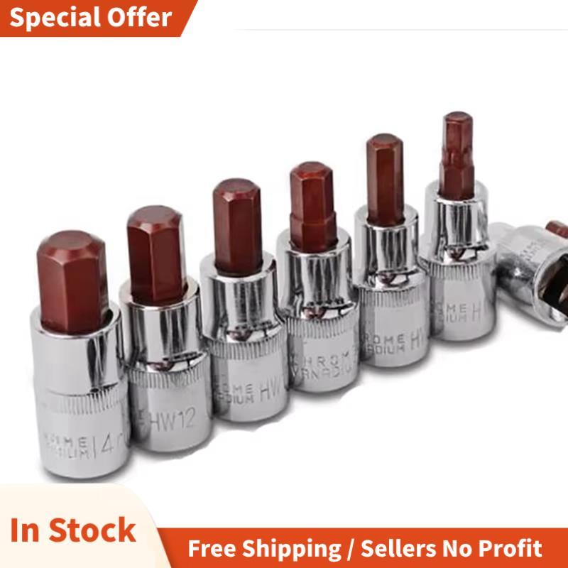 1 / 4 Inch Ổ Số Liệu Lục Giác Chìa Khóa Lục Giác Ổ Cắm Bit Lục Giác H2 H3 H4 H5 H6 H7 H8 H10