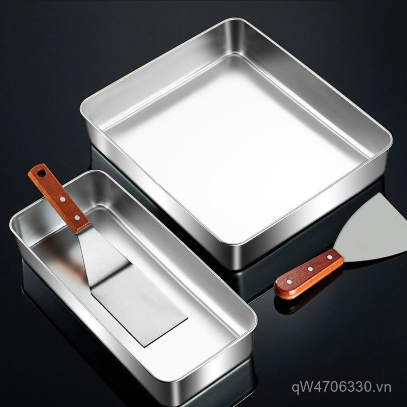 Bánh Khuôn Làm Đá Tiramisu 304 Khay Làm Hộp Inox Bột Hộp Gia Vị Hộp YUVVV