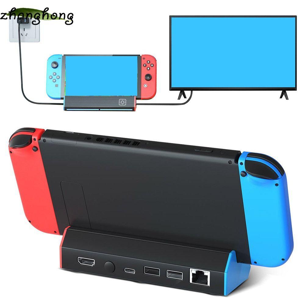 Bộ chuyển đổi HDMI ZHANGHONG, Trạm đế TV USB Type-C, Đế sạc 4K @ 120Hz cho phụ kiện trò chơi OLED Sw