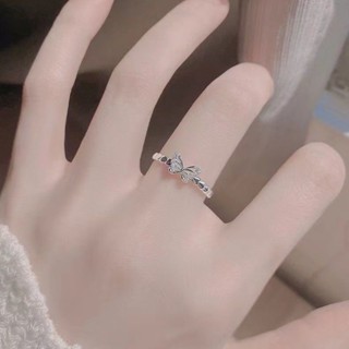 Nhẫn bướm zircon sang trọng, thiết kế nhỏ gọn, cảm giác cao cấp và dễ điều chỉnh