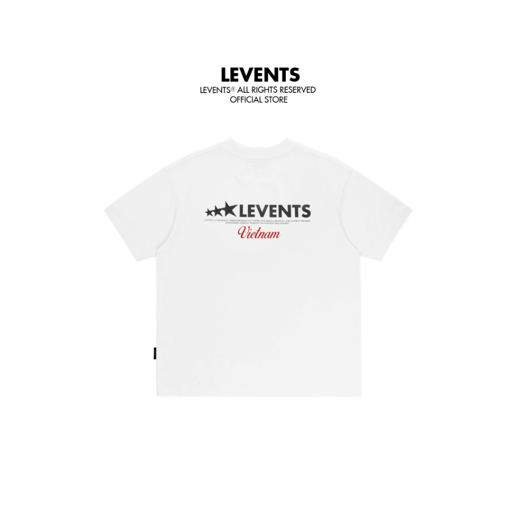 Áo Thun Levents Vietnam Edition Tee/ White 100 Cotton Unisex T-shirt Oversized