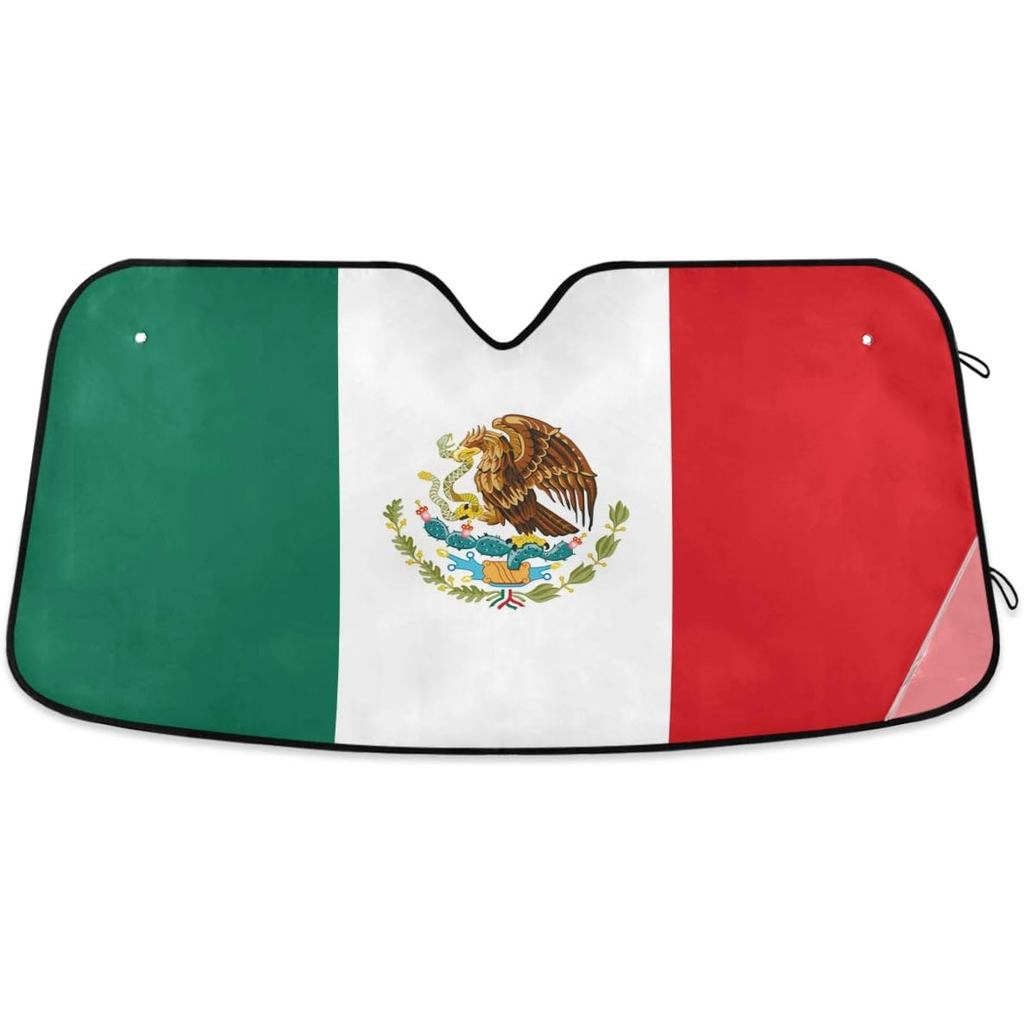 Mexico Flag Kính chắn gió ô tô Tấm che nắng có thể gập lại Tấm che nắng UV Ray Tấm che nắng để giữ c