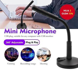  Micro USB 3.5mm Máy Tính Để Bàn Cắm & Chạy Micro Đa Hướng Cho Laptop Lớp Học Trực Tuyến 