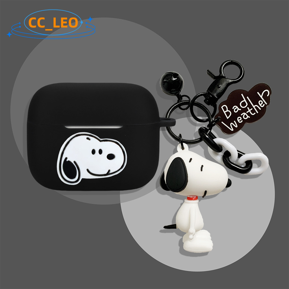 Case for iQOO TWS 5 Silicone Soft Case Cartoon Snoopy Cute Sanrio Keychain Pendant Suitable for iQOO