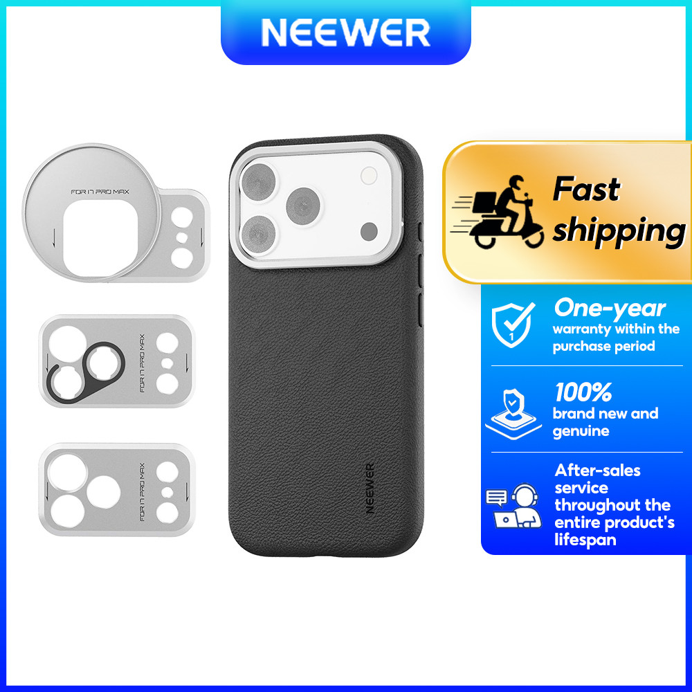 Ốp Điện Thoại NEEWER Cho iPhone 17 Pro Max / 17 Pro Có Vòng Lọc & Mặt Sau Ống Kính, PA133 / PA134