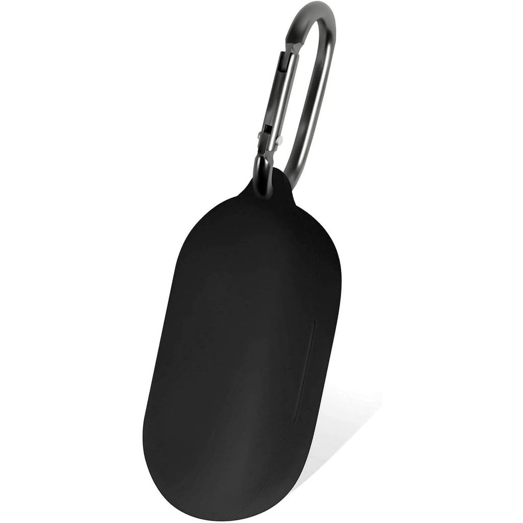 Ốp Silicon Geiomoo Cho Anker Soundcore V20i, Vỏ Bảo Vệ Có Carabiner (Đen)