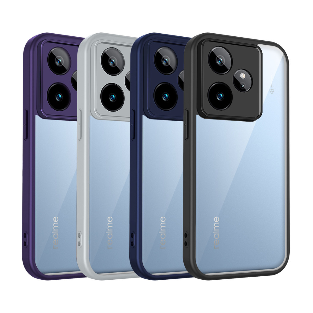 Ốp lưng Realme C53 Vỏ trong suốt mờ thời trang cho vỏ điện thoại Realme C53